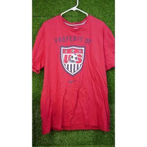 Nike Slim Fit USA Soccer Red T-Shirt - Men's Size XL